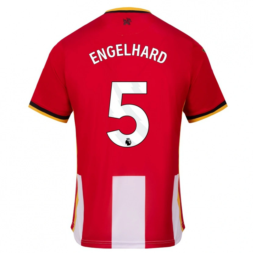Danxen Mænd Carolin Engelhard #5 Gul Sort Rød Hjemmebane Spillertrøjer 2026/27 Trøje T-Shirt