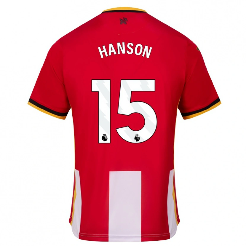 Danxen Mænd Jacob Hanson #15 Gul Sort Rød Hjemmebane Spillertrøjer 2026/27 Trøje T-Shirt