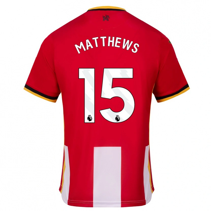 Danxen Mænd Kirsty Matthews #15 Gul Sort Rød Hjemmebane Spillertrøjer 2026/27 Trøje T-Shirt