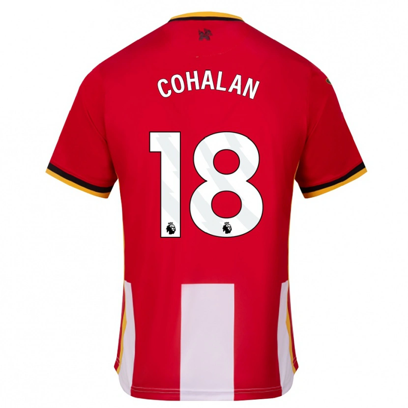 Danxen Mænd Chris Cohalan #18 Gul Sort Rød Hjemmebane Spillertrøjer 2026/27 Trøje T-Shirt