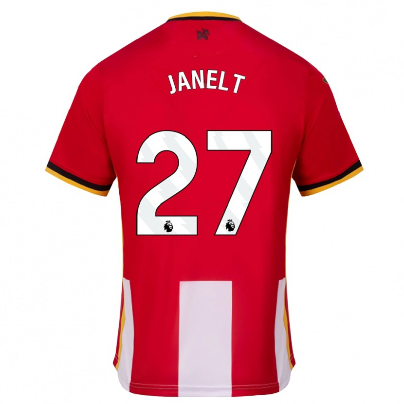 Danxen Mænd Vitaly Janelt #27 Gul Sort Rød Hjemmebane Spillertrøjer 2026/27 Trøje T-Shirt