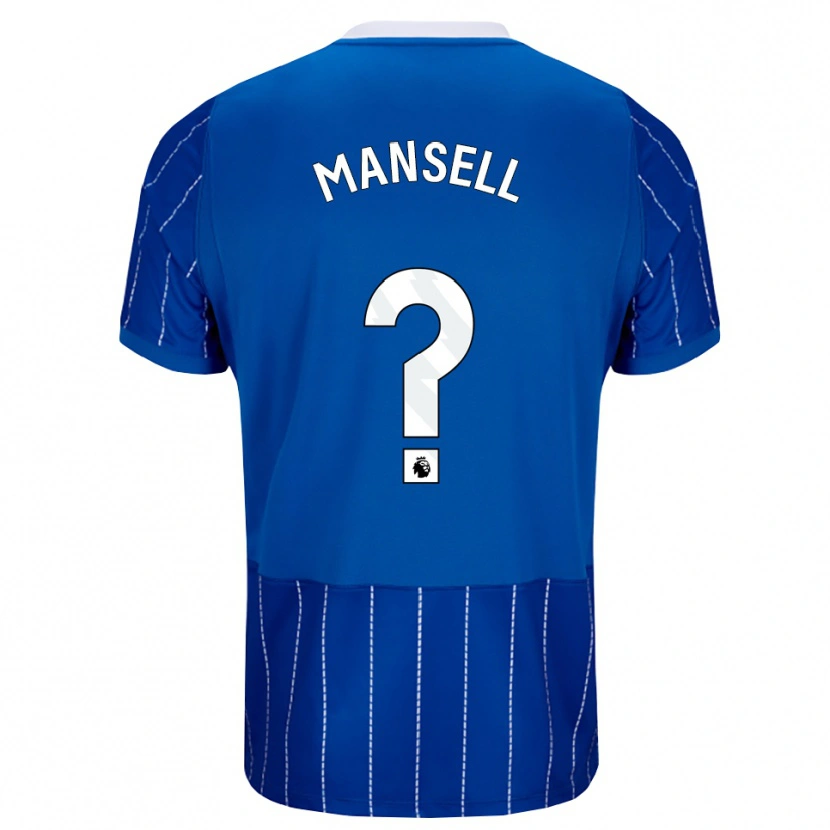 Danxen Mænd Alfie Mansell #0 Mellemblå Hvid Hjemmebane Spillertrøjer 2026/27 Trøje T-Shirt