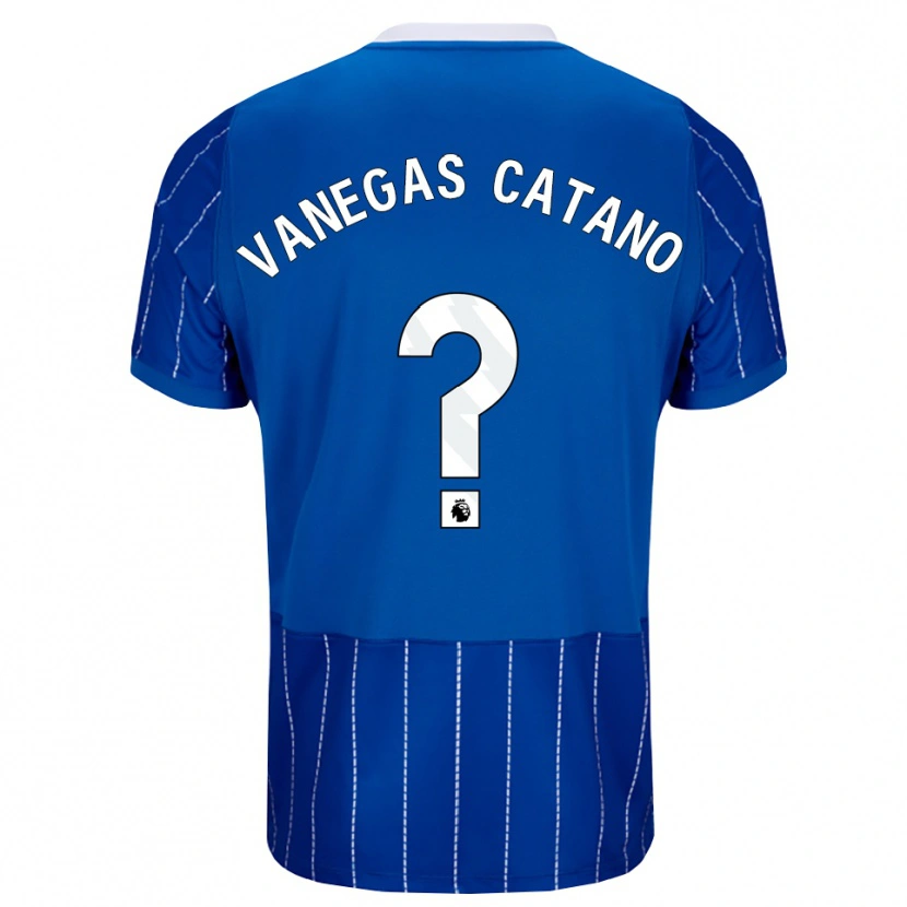 Danxen Mænd Manuela Vanegas Catano #0 Mellemblå Hvid Hjemmebane Spillertrøjer 2026/27 Trøje T-Shirt