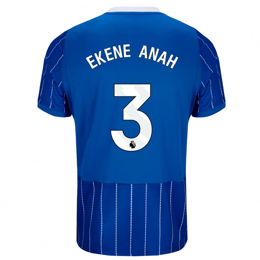 Danxen Mænd Cristiano Ekene Anah #3 Mellemblå Hvid Hjemmebane Spillertrøjer 2026/27 Trøje T-Shirt