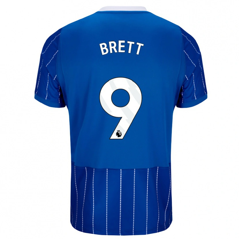 Danxen Mænd Adam Brett #9 Mellemblå Hvid Hjemmebane Spillertrøjer 2026/27 Trøje T-Shirt