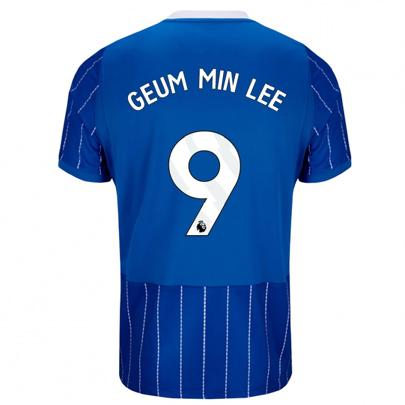Danxen Mænd Lee Geum-Min #9 Mellemblå Hvid Hjemmebane Spillertrøjer 2026/27 Trøje T-Shirt