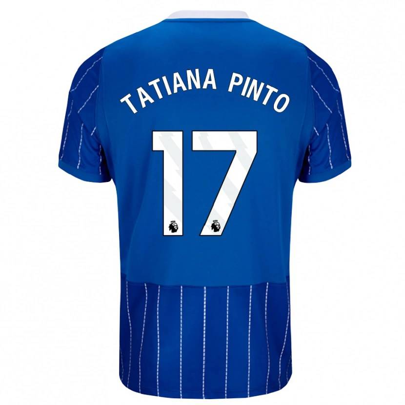 Danxen Mænd Tatiana Vanessa Ferreira Pinto #17 Mellemblå Hvid Hjemmebane Spillertrøjer 2026/27 Trøje T-Shirt
