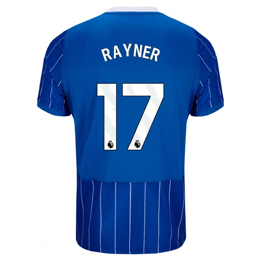Danxen Mænd Bex Rayner #17 Mellemblå Hvid Hjemmebane Spillertrøjer 2026/27 Trøje T-Shirt