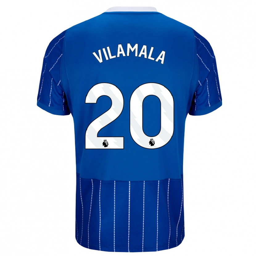 Danxen Mænd Bruna Vilamala #20 Mellemblå Hvid Hjemmebane Spillertrøjer 2026/27 Trøje T-Shirt