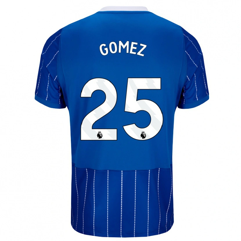 Danxen Mænd Diego Gómez #25 Mellemblå Hvid Hjemmebane Spillertrøjer 2026/27 Trøje T-Shirt