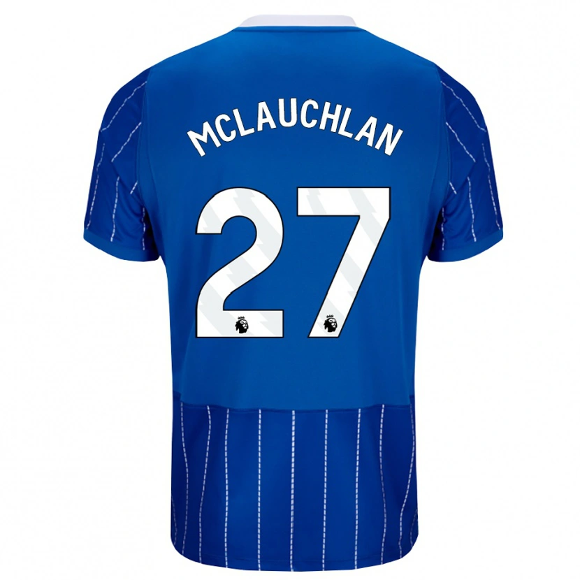 Danxen Mænd Rachel Mclauchlan #27 Mellemblå Hvid Hjemmebane Spillertrøjer 2026/27 Trøje T-Shirt