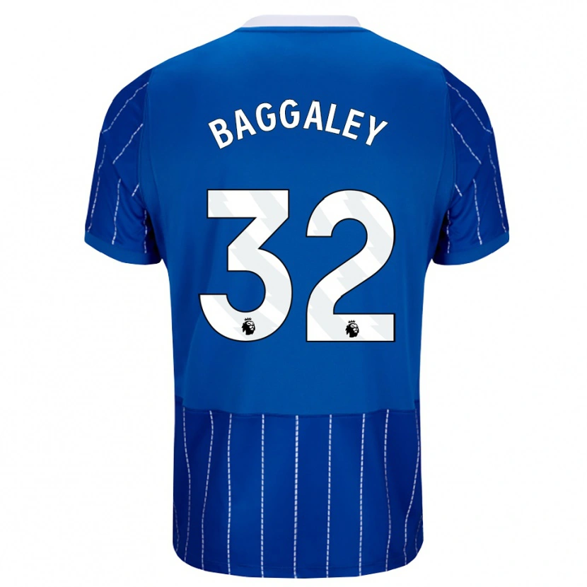 Danxen Mænd Sophie Baggaley #32 Mellemblå Hvid Hjemmebane Spillertrøjer 2026/27 Trøje T-Shirt