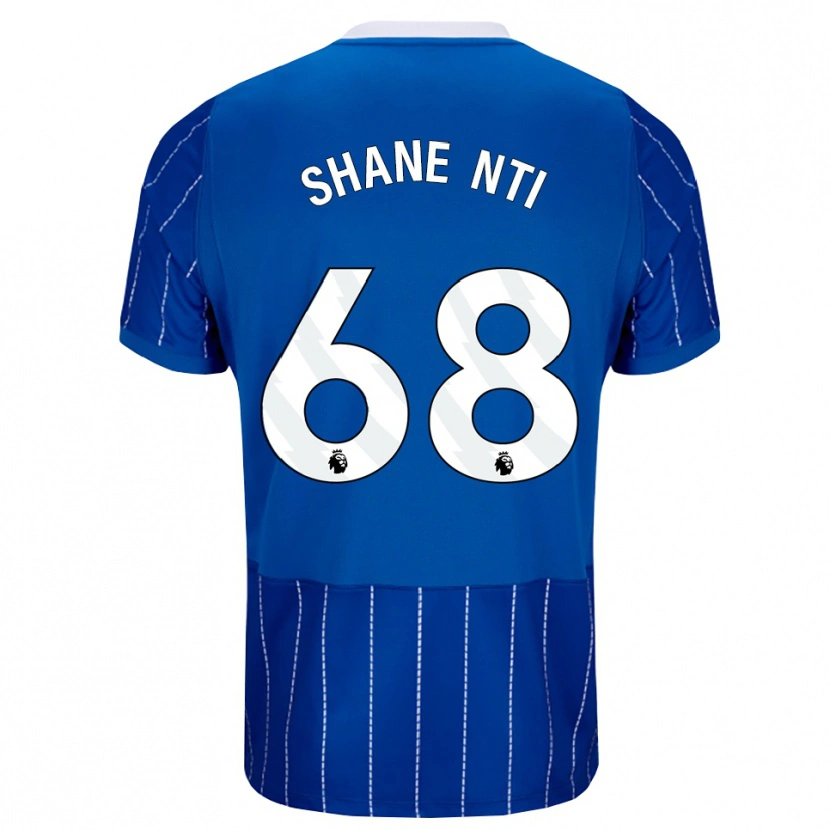 Danxen Mænd Shane Nti #68 Mellemblå Hvid Hjemmebane Spillertrøjer 2026/27 Trøje T-Shirt