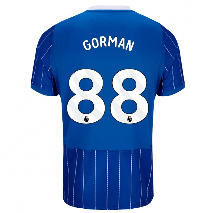 Danxen Mænd Ronnie Gorman #88 Mellemblå Hvid Hjemmebane Spillertrøjer 2026/27 Trøje T-Shirt