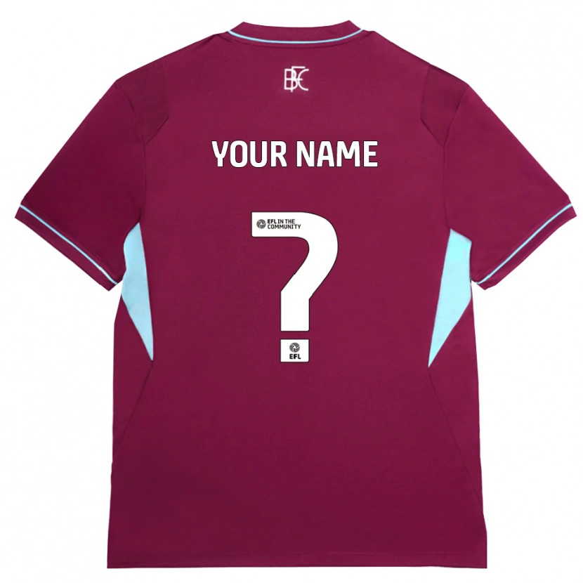 Danxen Mænd Dit Navn #0 Vinrød Grøn Hjemmebane Spillertrøjer 2026/27 Trøje T-Shirt