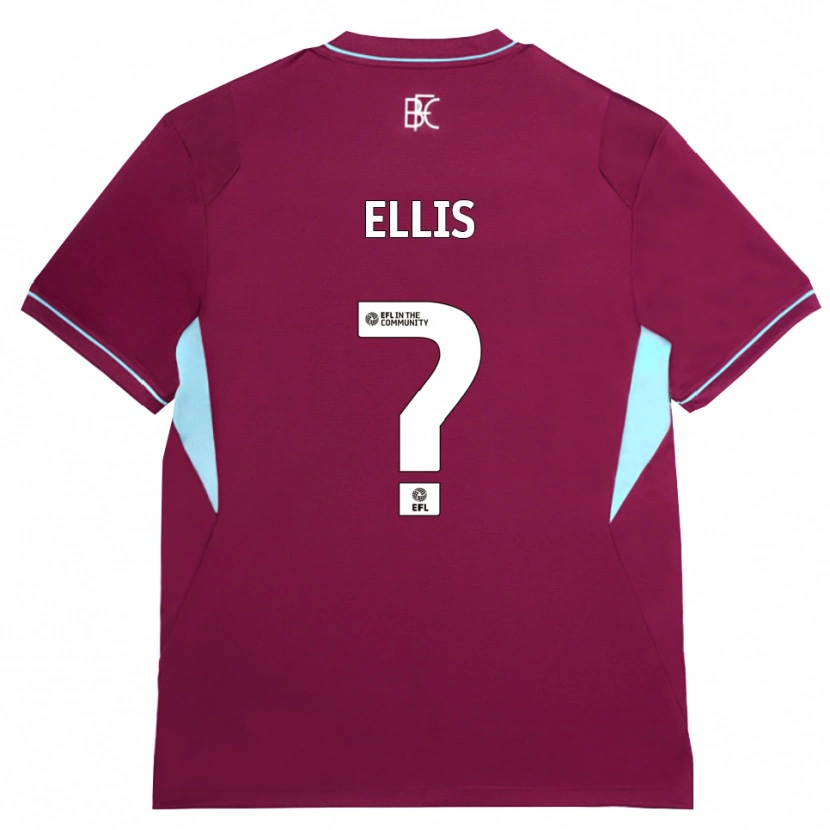 Danxen Mænd Kian Ellis #0 Vinrød Grøn Hjemmebane Spillertrøjer 2026/27 Trøje T-Shirt