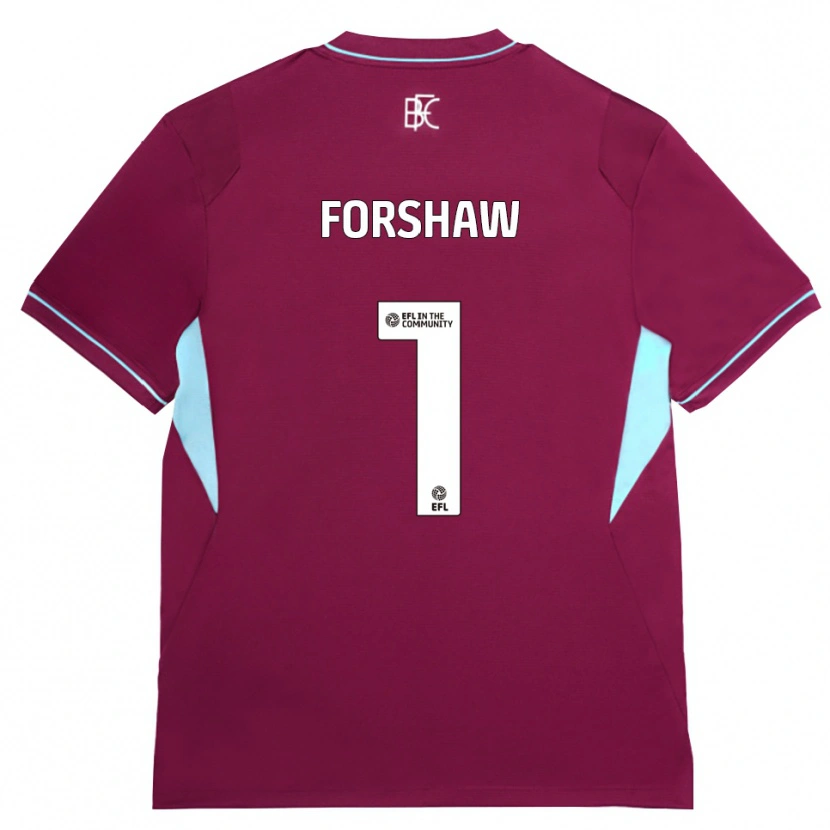 Danxen Mænd Lewis Forshaw #1 Vinrød Grøn Hjemmebane Spillertrøjer 2026/27 Trøje T-Shirt