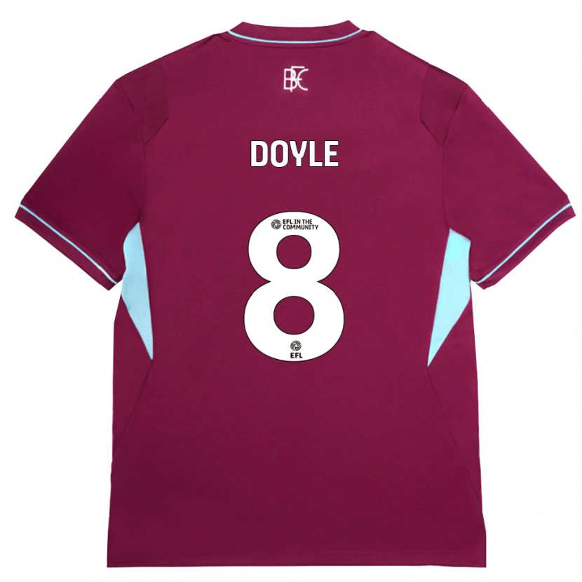 Danxen Mænd Emma Doyle #8 Vinrød Grøn Hjemmebane Spillertrøjer 2026/27 Trøje T-Shirt