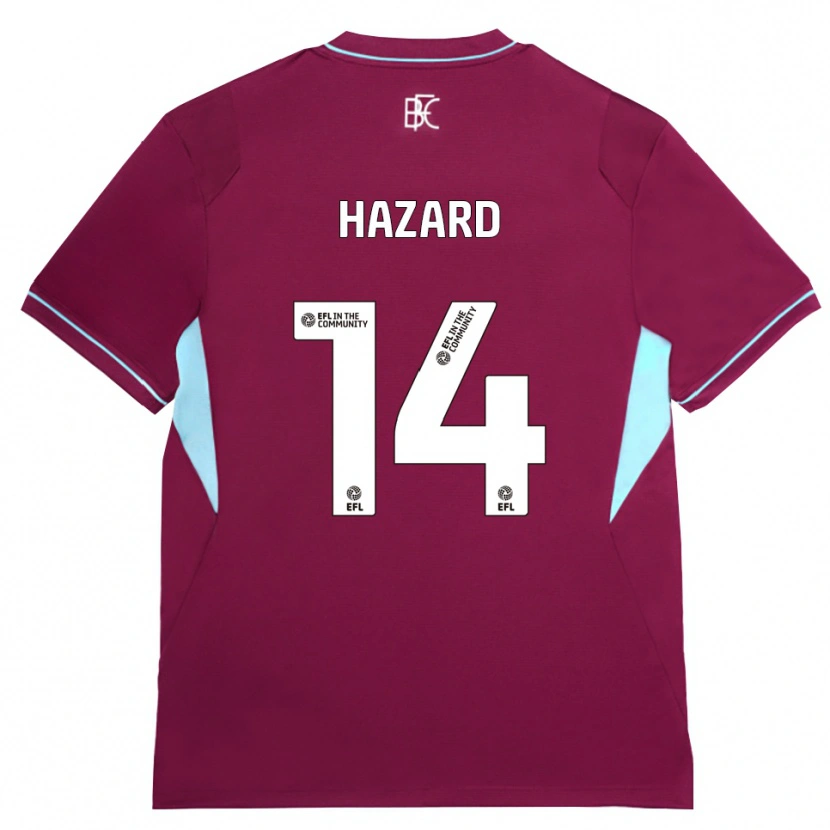 Danxen Mænd Amelia Hazard #14 Vinrød Grøn Hjemmebane Spillertrøjer 2026/27 Trøje T-Shirt