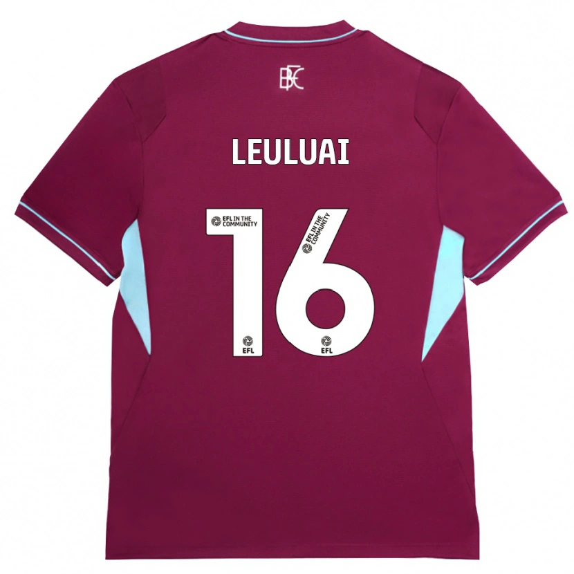 Danxen Mænd Marley Leuluai #16 Vinrød Grøn Hjemmebane Spillertrøjer 2026/27 Trøje T-Shirt