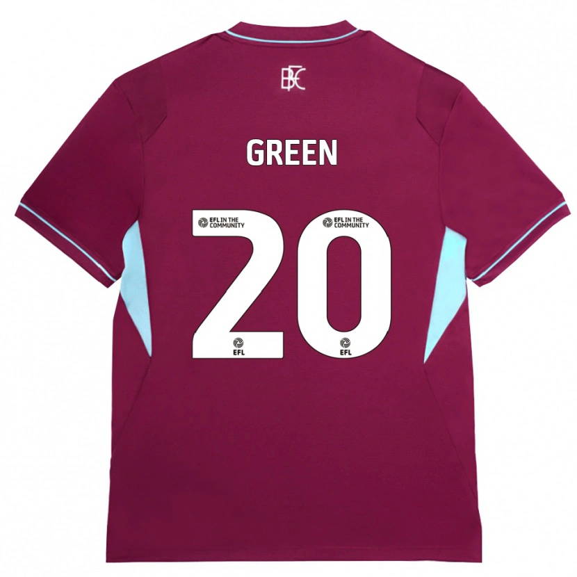 Danxen Mænd Etienne Green #20 Vinrød Grøn Hjemmebane Spillertrøjer 2026/27 Trøje T-Shirt
