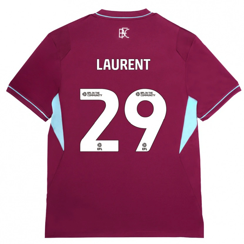Danxen Mænd Josh Laurent #29 Vinrød Grøn Hjemmebane Spillertrøjer 2026/27 Trøje T-Shirt