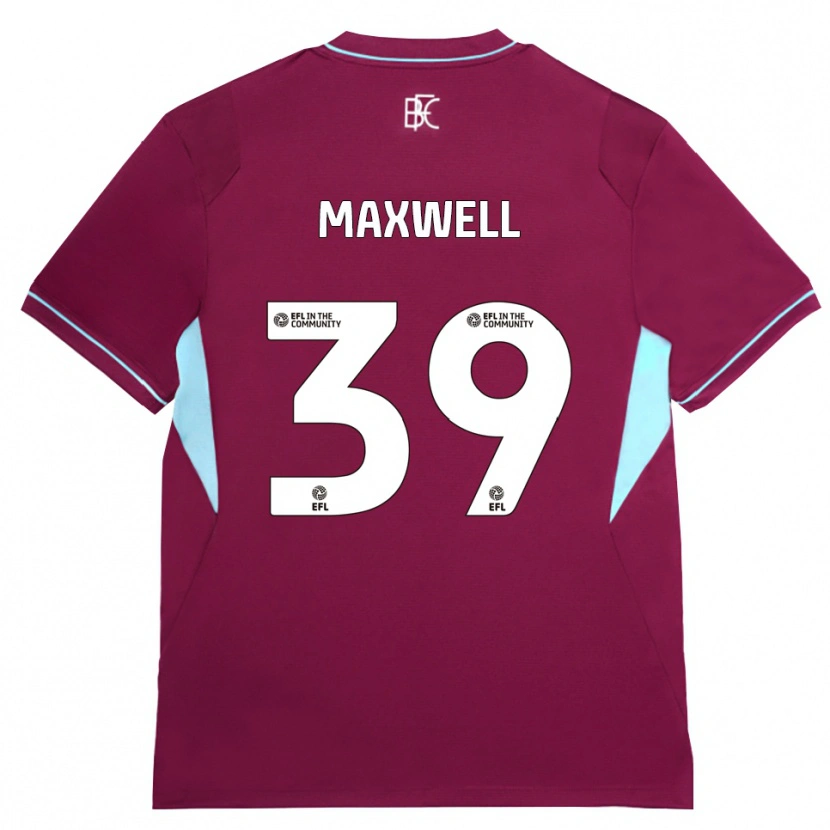 Danxen Mænd Danielle Maxwell #39 Vinrød Grøn Hjemmebane Spillertrøjer 2026/27 Trøje T-Shirt