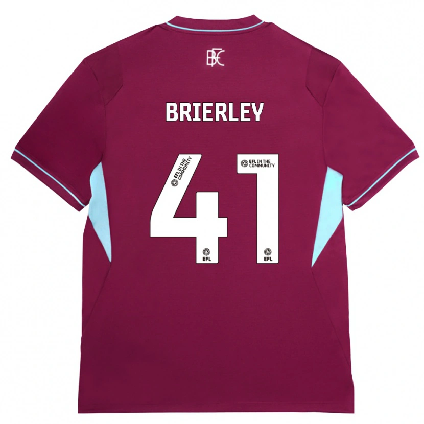 Danxen Mænd George Brierley #41 Vinrød Grøn Hjemmebane Spillertrøjer 2026/27 Trøje T-Shirt