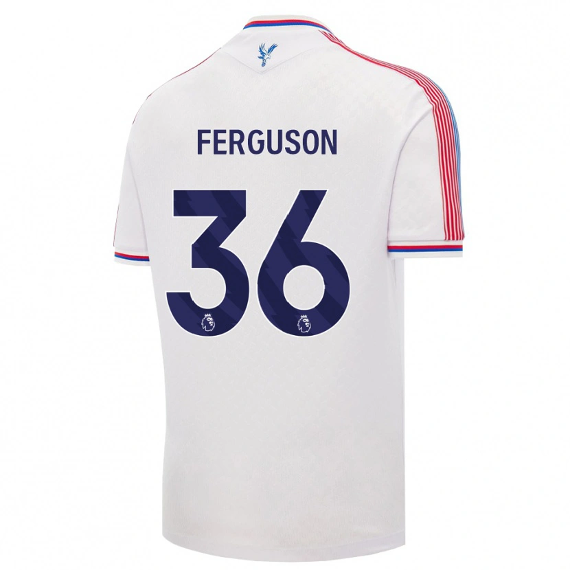 Danxen Mænd Nathan Ferguson #36 Hvid Rød Blå Hjemmebane Spillertrøjer 2026/27 Trøje T-Shirt