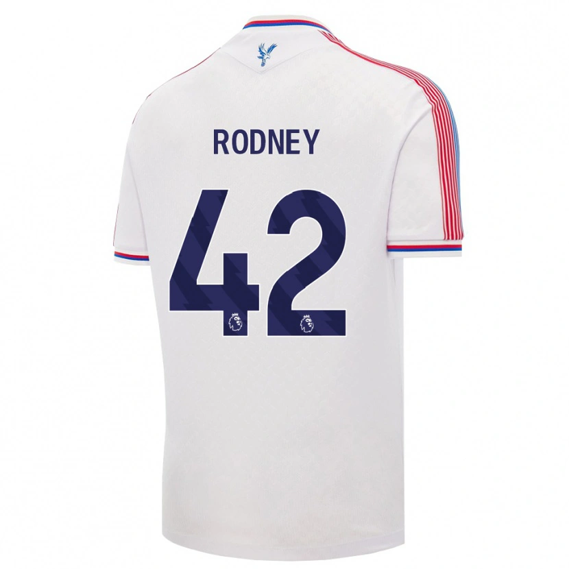Danxen Mænd Kaden Rodney #42 Hvid Rød Blå Hjemmebane Spillertrøjer 2026/27 Trøje T-Shirt