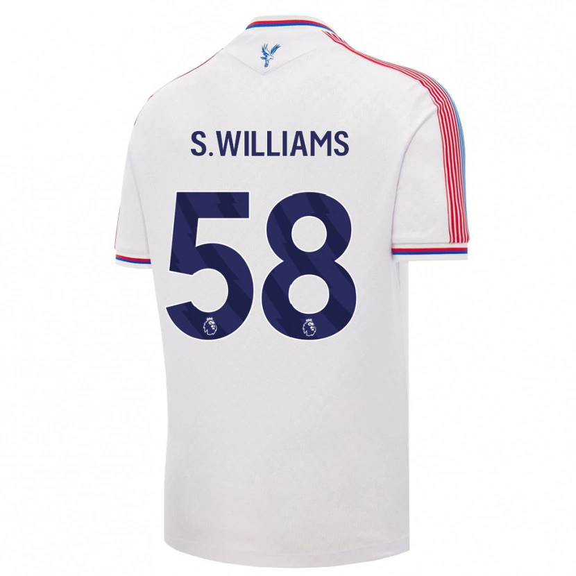 Danxen Mænd Seb Williams #58 Hvid Rød Blå Hjemmebane Spillertrøjer 2026/27 Trøje T-Shirt