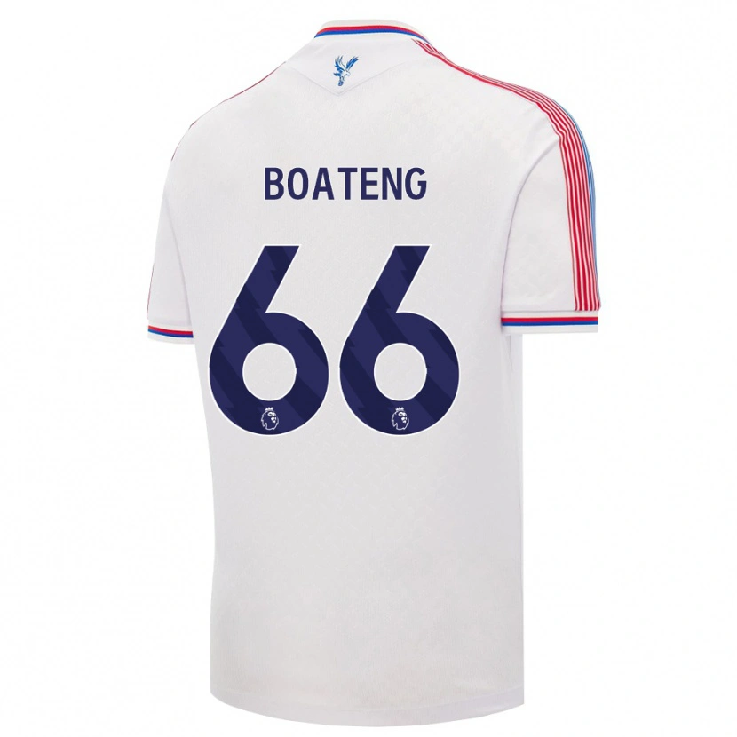 Danxen Mænd David Boateng #66 Hvid Rød Blå Hjemmebane Spillertrøjer 2026/27 Trøje T-Shirt