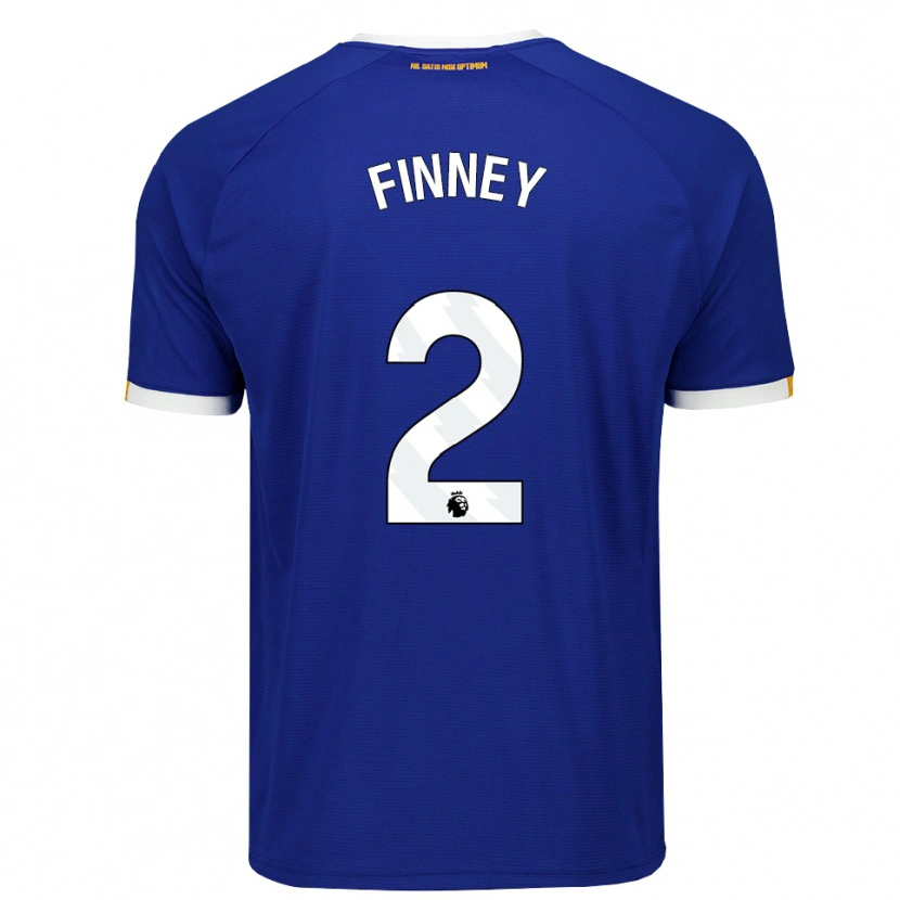 Danxen Mænd George Finney #2 Blå Hvid Gul Hjemmebane Spillertrøjer 2026/27 Trøje T-Shirt