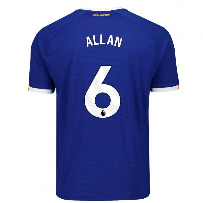 Danxen Mænd Allan #6 Blå Hvid Gul Hjemmebane Spillertrøjer 2026/27 Trøje T-Shirt