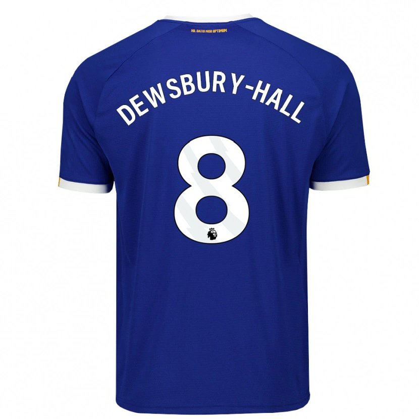 Danxen Mænd Kiernan Dewsbury-Hall #8 Blå Hvid Gul Hjemmebane Spillertrøjer 2026/27 Trøje T-Shirt