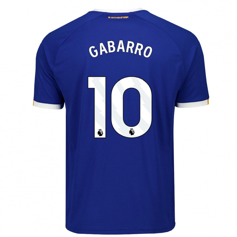 Danxen Mænd Inma Gabarro #10 Blå Hvid Gul Hjemmebane Spillertrøjer 2026/27 Trøje T-Shirt