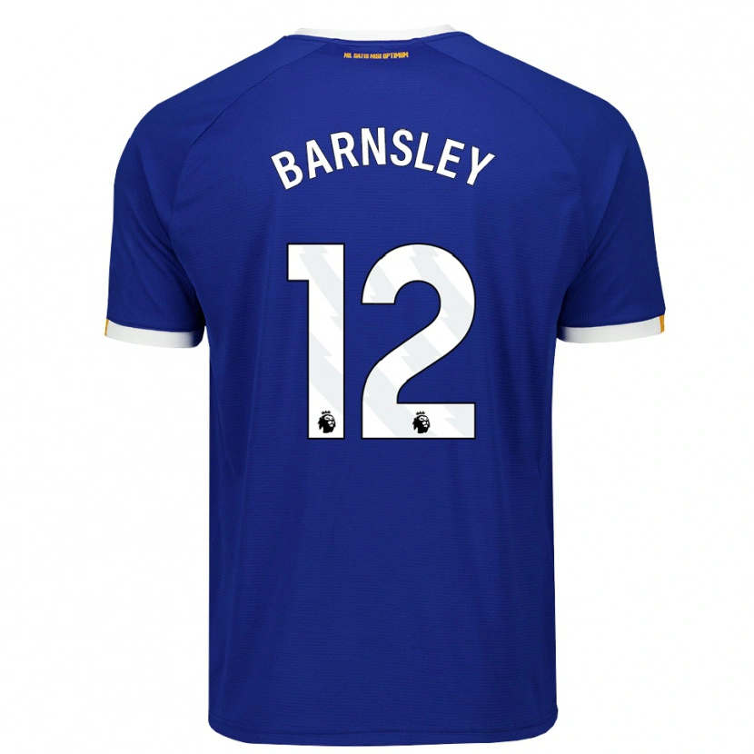 Danxen Mænd Fraser Barnsley #12 Blå Hvid Gul Hjemmebane Spillertrøjer 2026/27 Trøje T-Shirt