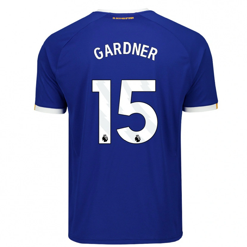 Danxen Mænd Luis Gardner #15 Blå Hvid Gul Hjemmebane Spillertrøjer 2026/27 Trøje T-Shirt