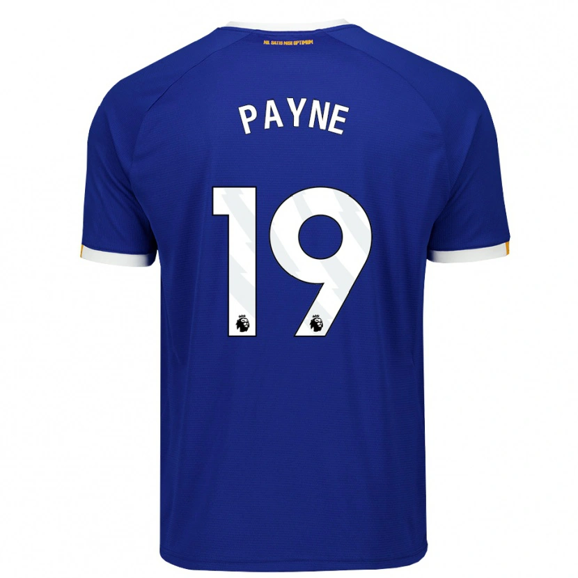 Danxen Mænd Heather Payne #19 Blå Hvid Gul Hjemmebane Spillertrøjer 2026/27 Trøje T-Shirt