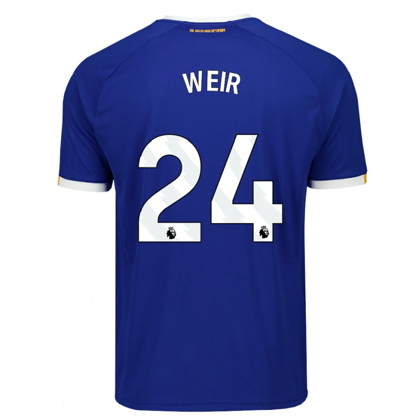 Danxen Mænd Kenzie Weir #24 Blå Hvid Gul Hjemmebane Spillertrøjer 2026/27 Trøje T-Shirt