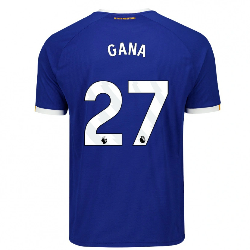 Danxen Mænd Idrissa Gueye #27 Blå Hvid Gul Hjemmebane Spillertrøjer 2026/27 Trøje T-Shirt