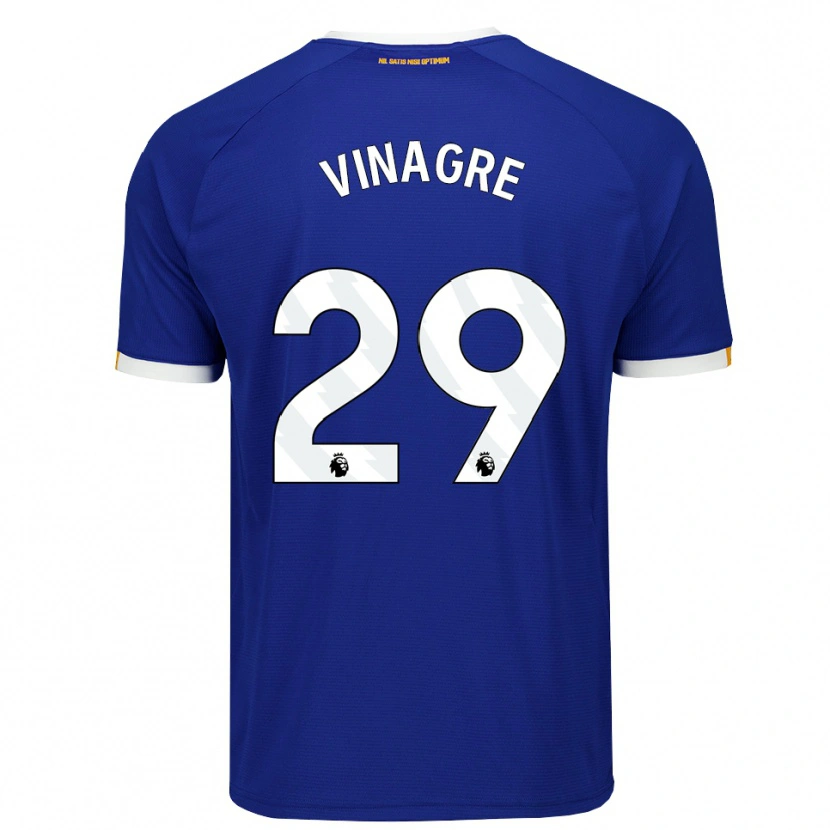 Danxen Mænd Ruben Vinagre #29 Blå Hvid Gul Hjemmebane Spillertrøjer 2026/27 Trøje T-Shirt
