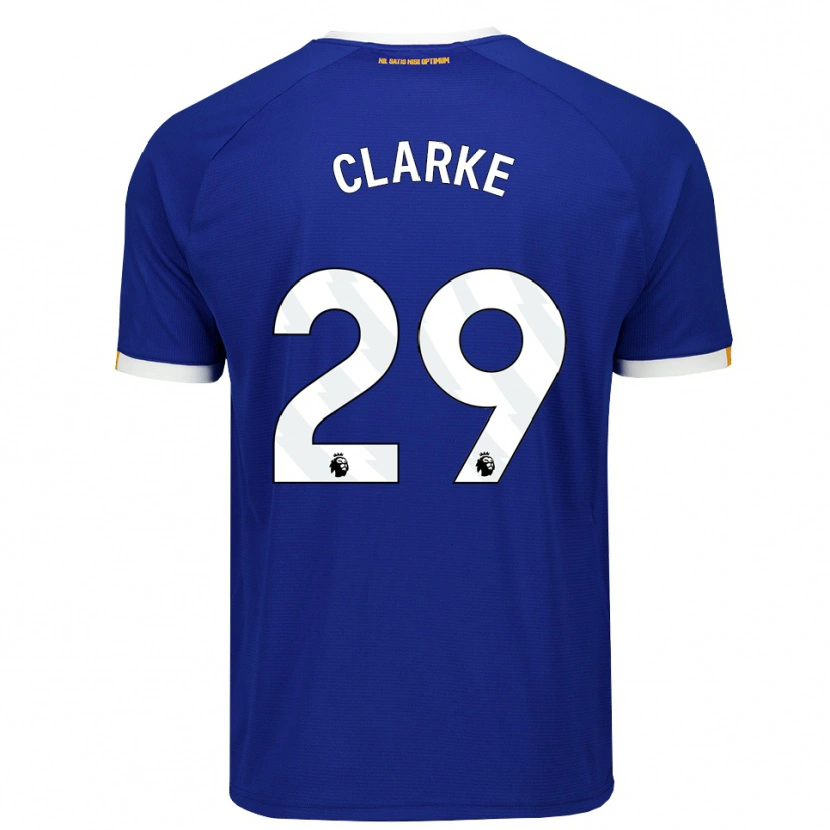 Danxen Mænd Abbey Clarke #29 Blå Hvid Gul Hjemmebane Spillertrøjer 2026/27 Trøje T-Shirt