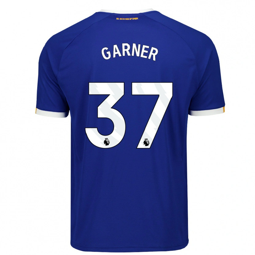 Danxen Mænd James Garner #37 Blå Hvid Gul Hjemmebane Spillertrøjer 2026/27 Trøje T-Shirt