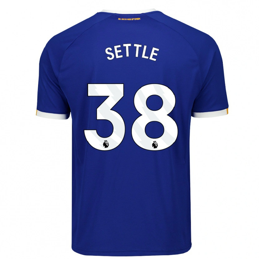 Danxen Mænd Macy Settle #38 Blå Hvid Gul Hjemmebane Spillertrøjer 2026/27 Trøje T-Shirt