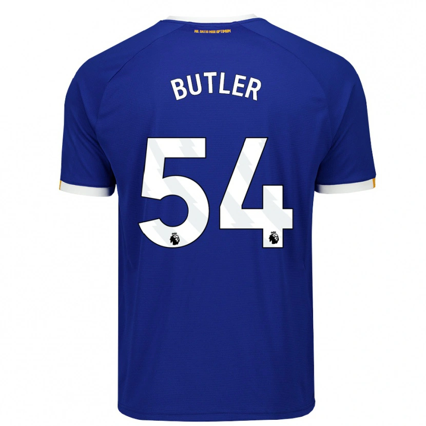 Danxen Mænd Jack Butler #54 Blå Hvid Gul Hjemmebane Spillertrøjer 2026/27 Trøje T-Shirt