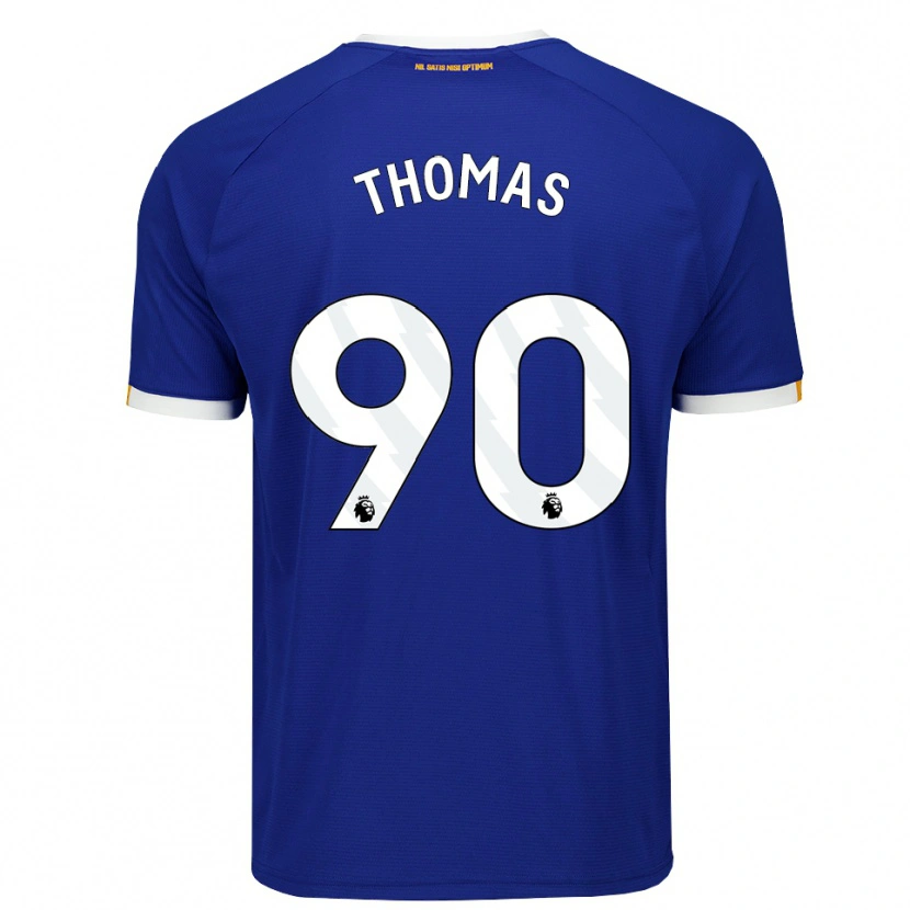 Danxen Mænd Aled Thomas #90 Blå Hvid Gul Hjemmebane Spillertrøjer 2026/27 Trøje T-Shirt