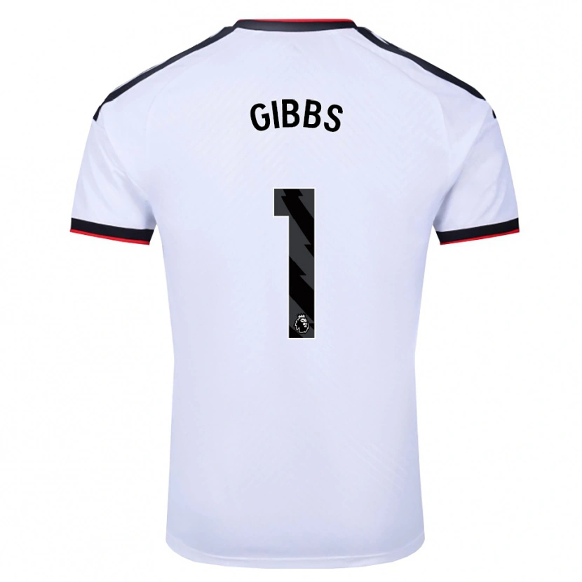 Danxen Mænd Frankie Gibbs #1 Hvid Sort Rød Hjemmebane Spillertrøjer 2026/27 Trøje T-Shirt