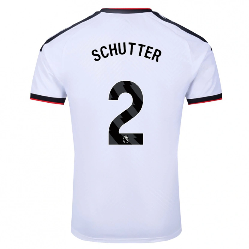 Danxen Mænd Quinn Schutter #2 Hvid Sort Rød Hjemmebane Spillertrøjer 2026/27 Trøje T-Shirt