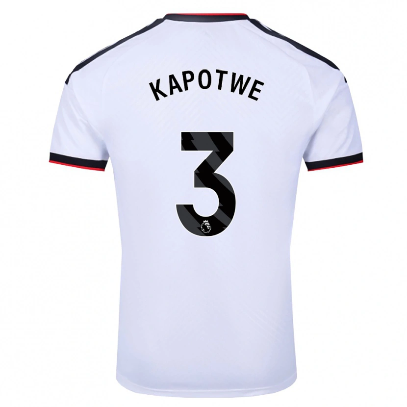 Danxen Mænd Chase Kapotwe #3 Hvid Sort Rød Hjemmebane Spillertrøjer 2026/27 Trøje T-Shirt